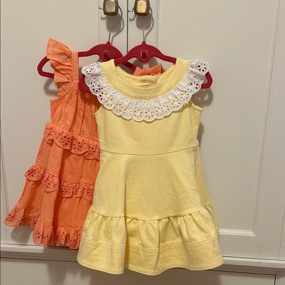 NWT Janie and Jack Baby/Toddler girl dresses! Butter yellow!